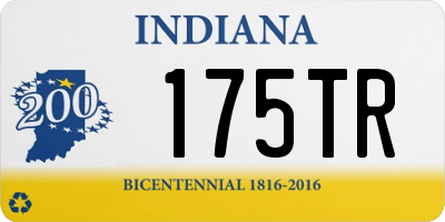 IN license plate 175TR