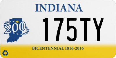 IN license plate 175TY