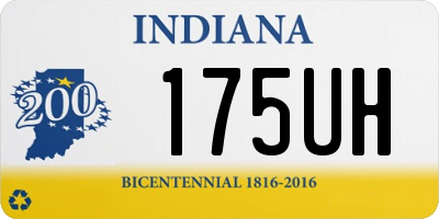 IN license plate 175UH
