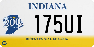 IN license plate 175UI