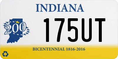 IN license plate 175UT