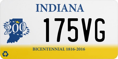 IN license plate 175VG