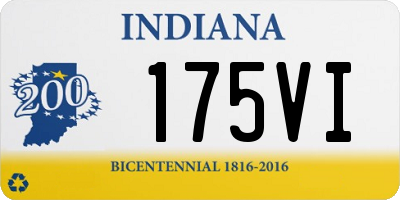 IN license plate 175VI