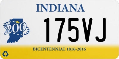 IN license plate 175VJ