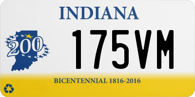 IN license plate 175VM