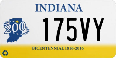 IN license plate 175VY