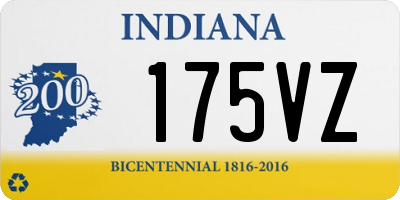 IN license plate 175VZ