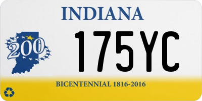 IN license plate 175YC