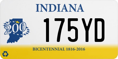 IN license plate 175YD