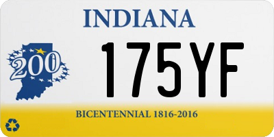 IN license plate 175YF