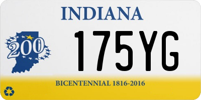 IN license plate 175YG