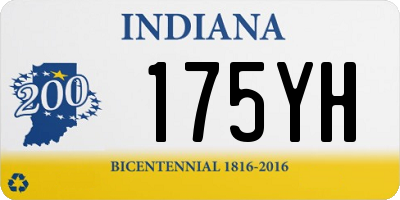 IN license plate 175YH