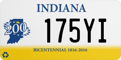 IN license plate 175YI