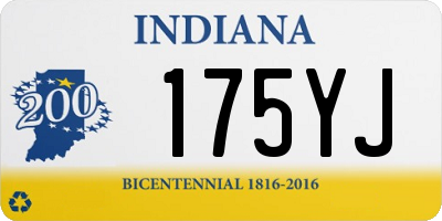 IN license plate 175YJ