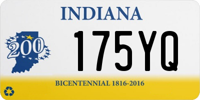 IN license plate 175YQ