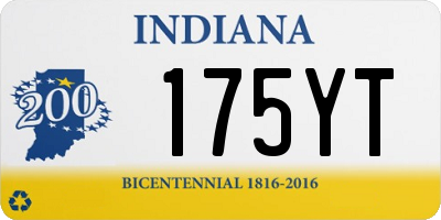 IN license plate 175YT