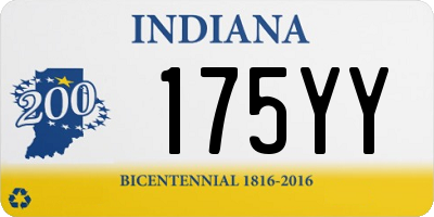 IN license plate 175YY