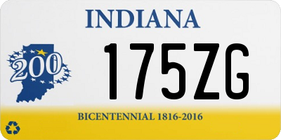 IN license plate 175ZG