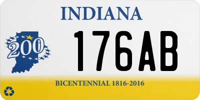 IN license plate 176AB