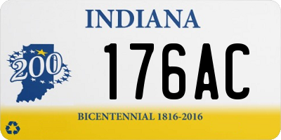 IN license plate 176AC