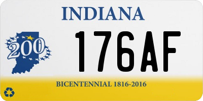 IN license plate 176AF