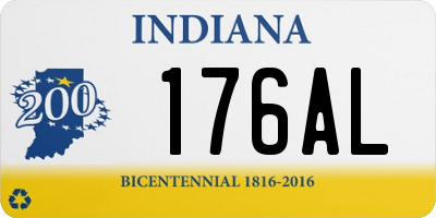 IN license plate 176AL