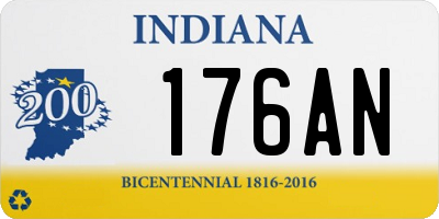 IN license plate 176AN