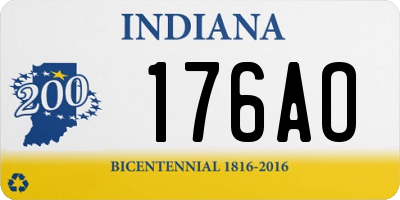 IN license plate 176AO