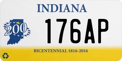 IN license plate 176AP