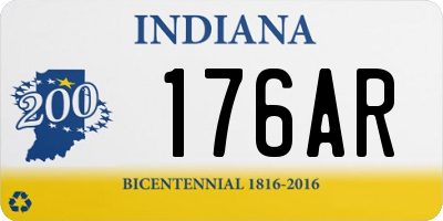 IN license plate 176AR