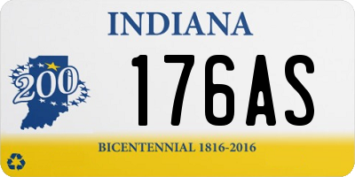 IN license plate 176AS
