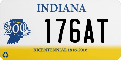 IN license plate 176AT