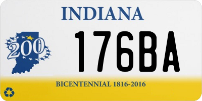 IN license plate 176BA