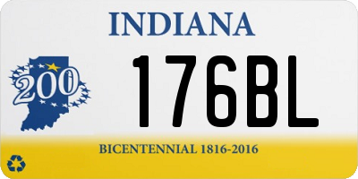 IN license plate 176BL