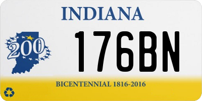 IN license plate 176BN