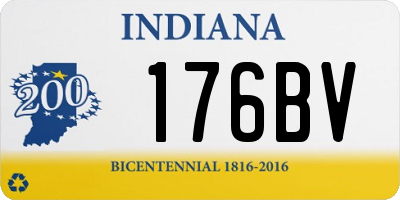 IN license plate 176BV