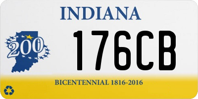 IN license plate 176CB