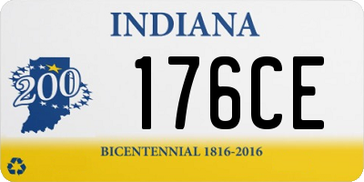 IN license plate 176CE