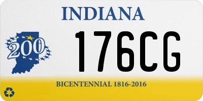 IN license plate 176CG