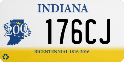 IN license plate 176CJ