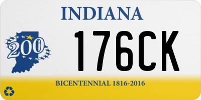 IN license plate 176CK