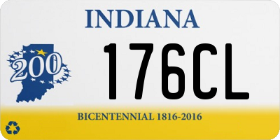 IN license plate 176CL