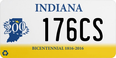 IN license plate 176CS