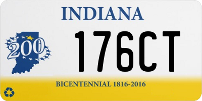 IN license plate 176CT