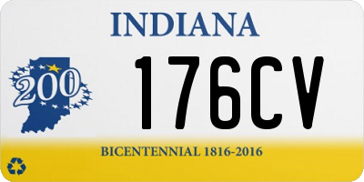 IN license plate 176CV