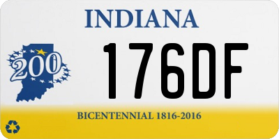 IN license plate 176DF