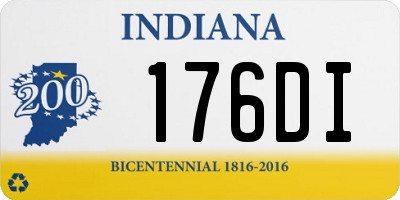 IN license plate 176DI