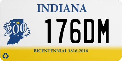 IN license plate 176DM