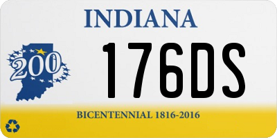 IN license plate 176DS