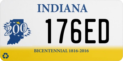 IN license plate 176ED